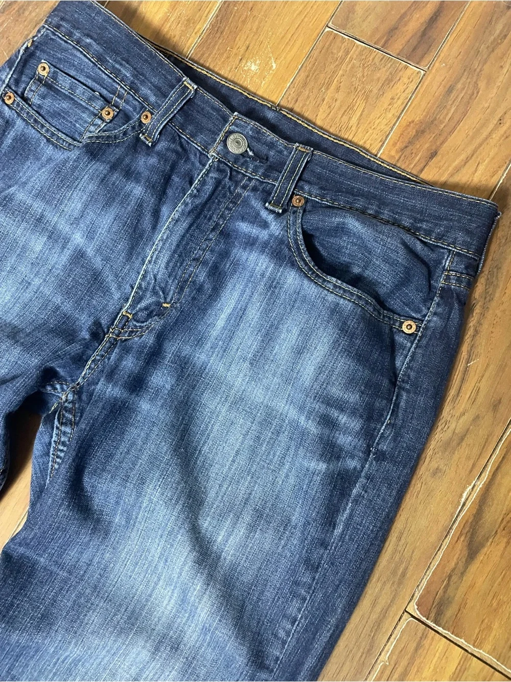 Levi’s 514 Straight Fit Jeans Men’s W30 L32 Med Wash 100% Cotton WaterLess-Work